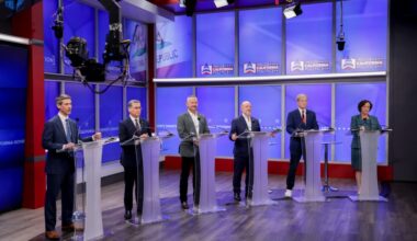 Leading candidates for California governor clash in debate