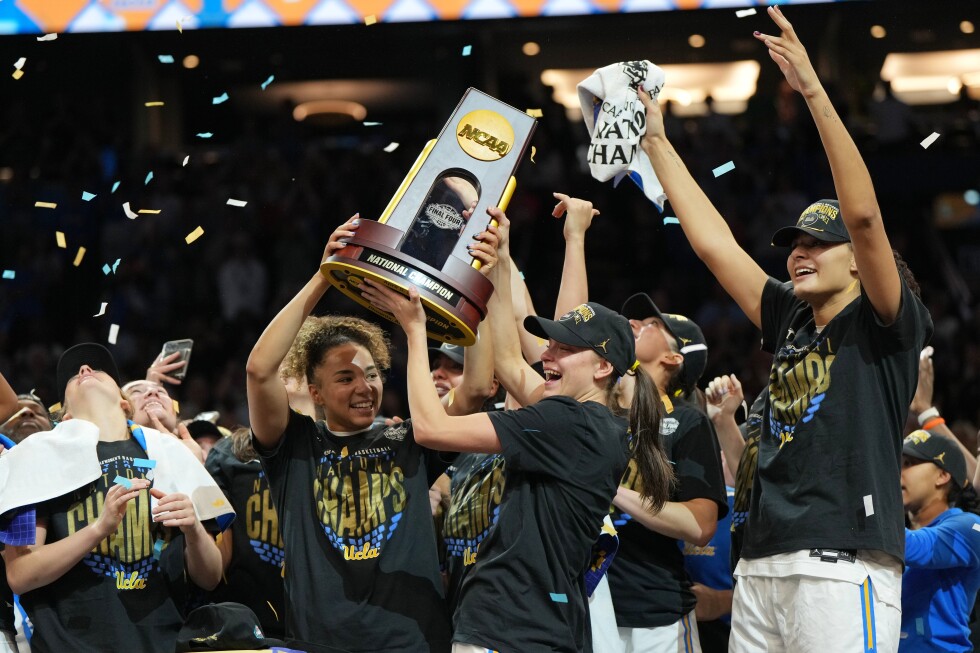UCLA storms past South Carolina to claim its 1st NCAA women's basketball title