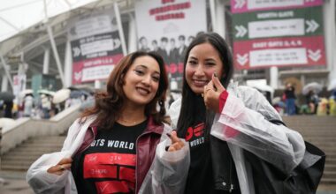 Thousands of fans gather as BTS launches world tour after hiatus