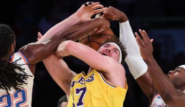 With Lakers' Big 3 sidelined, L.A. loses in blowout to Thunder