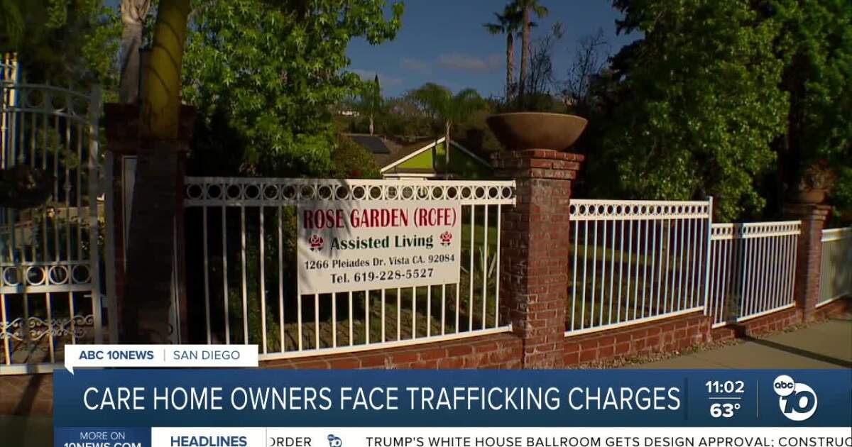 North County senior care home owners face trafficking charges
