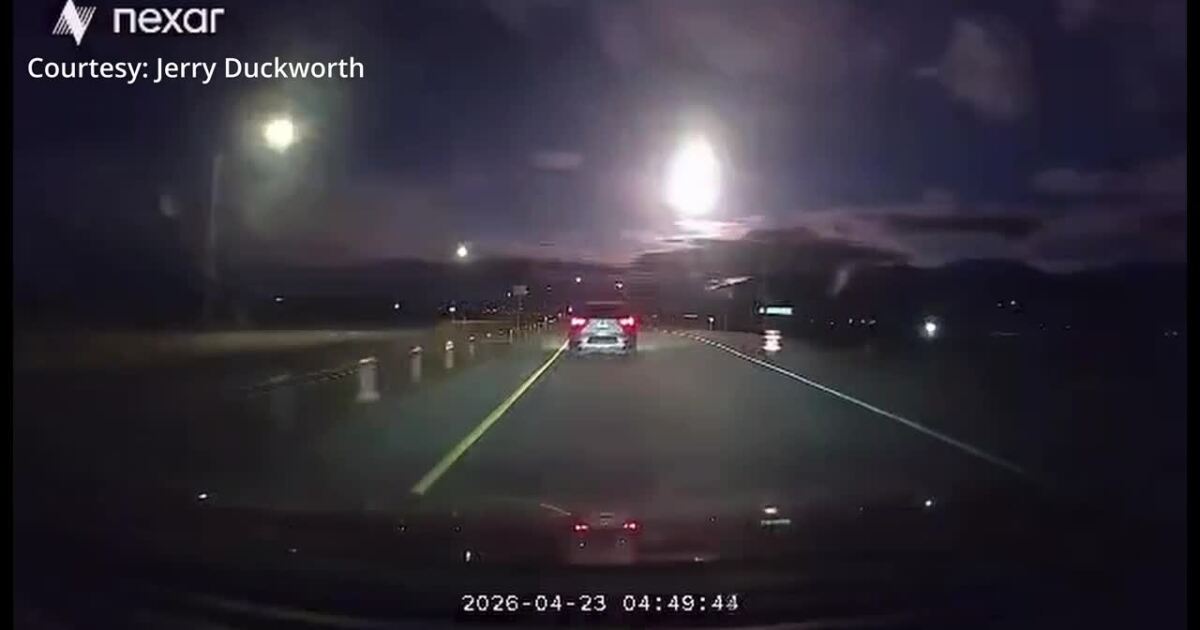 Fireball seen over northern Utah early Thursday morning