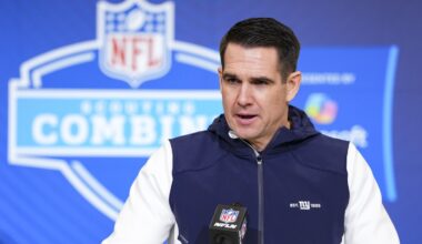 Joe Schoen: Teams have called about trading up to No. 5, we won't before we're on the clock