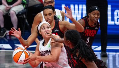 Brionna Jones’ status for the start of the Dream’s season is uncertain following knee surgery