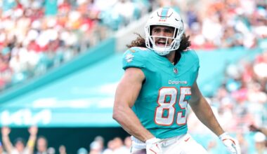 Jon-Eric Sullivan has high hopes for TE Greg Dulcich