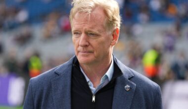 Roger Goodell shrugs at Kyle Shanahan's Australia gripe
