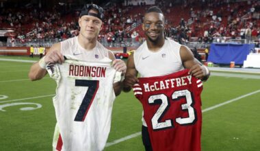 Bijan Robinson feels better than ever, credits workouts with Christian McCaffrey