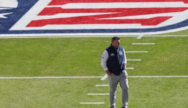 After missing third day of draft, Mike Vrabel is back with the Patriots