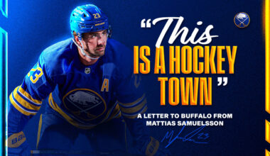 'This is a hockey town' | A letter from Mattias Samuelsson