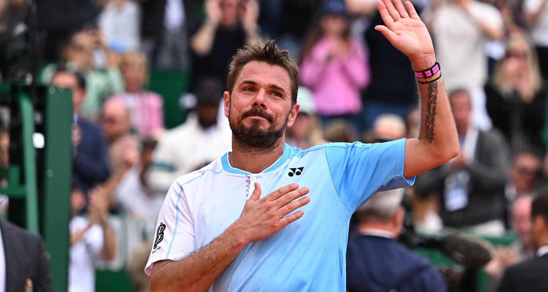 Stan Wawrinka plays his final match at the Rolex Monte-Carlo Masters on Monday.