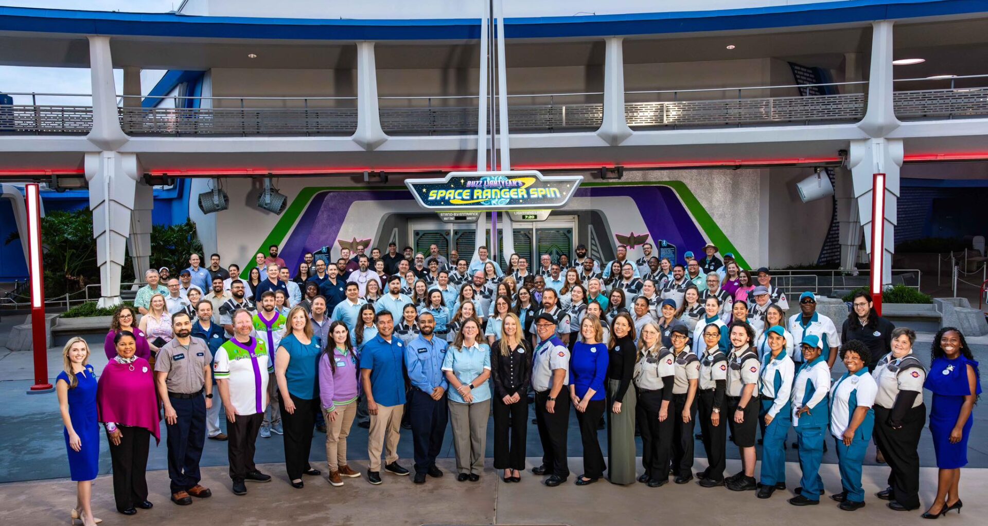 Disney held a ribbon cutting ceremony for the reimagined Buzz Lightyear