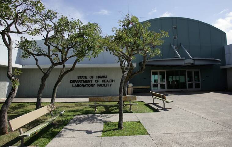 STAR-ADVERTISER FILE
The state Department of Health Laboratory facility is seen in the hills above Pearl City. The Hawaii Department of Health says it is investigating high rates of strep infection in West Hawaii over the past few months.