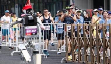 Humanoid robot sprints to victory in Beijing, beating human half-marathon record