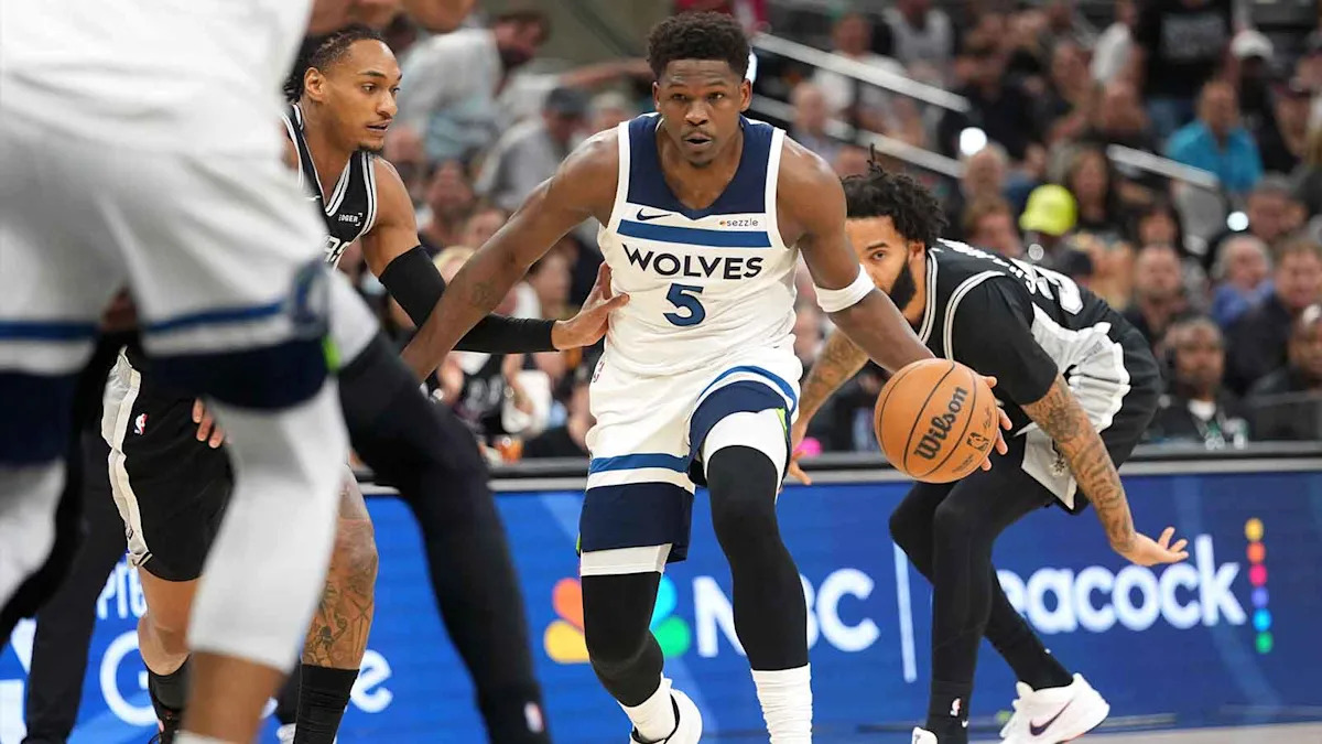 Dan Patrick’s issue with Timberwolves’ Anthony Edwards dapping up Spurs: ‘Read the room’
