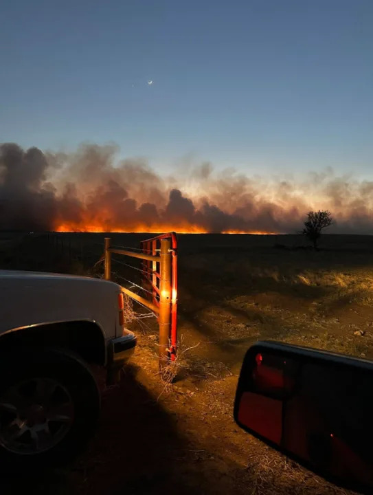 Wildfire near Ashland