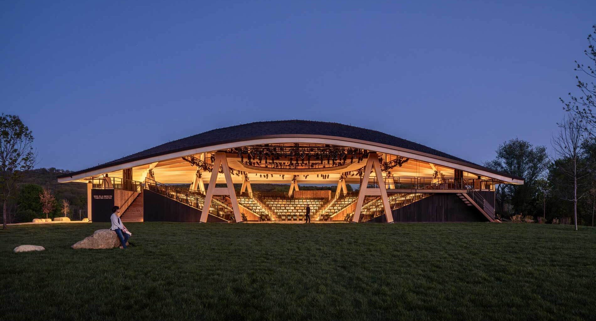 Studio Gang completes timber open-air theater for Hudson Valley Shakespeare