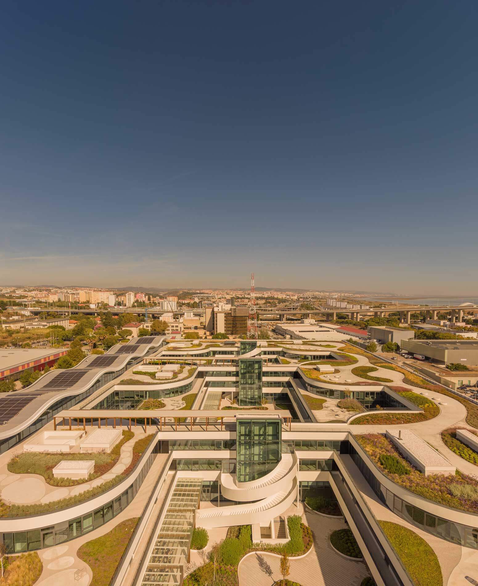 roofscape of oriente green campus