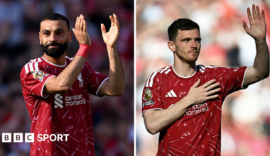 Liverpool 1-1 Brentford: Reds qualify for Champions League amid farewells to Salah and Robertson