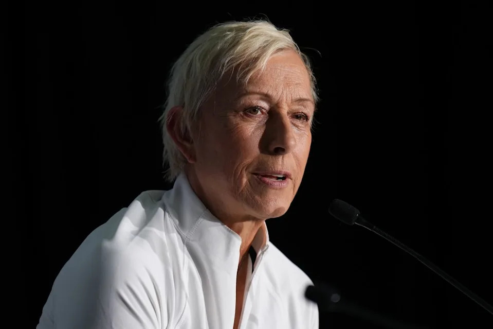 Martina Navratilova ripped Gov. Gavin Newsom over California’s trans athlete rules ahead of the girls’ high school track and field championships. Getty Images for Laureus