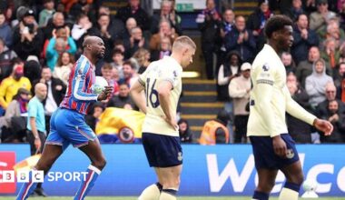 Crystal Palace 2-2 Everton: Jean-Philippe Mateta equaliser hurts Everton's Europe dream