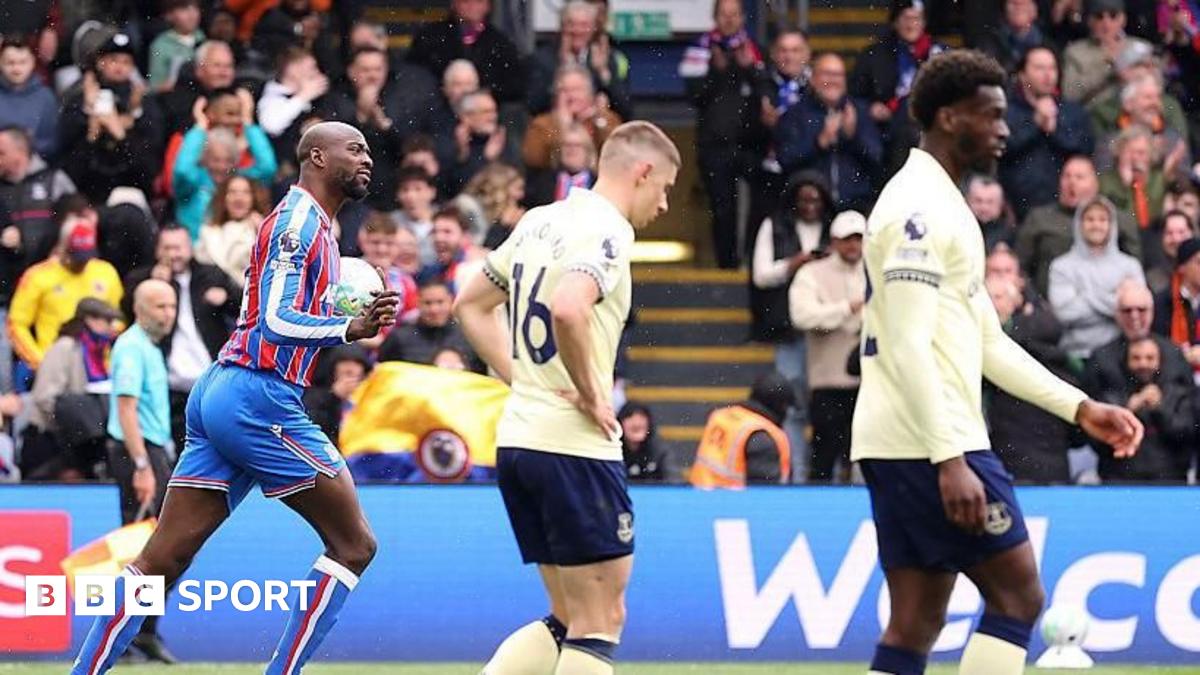 Crystal Palace 2-2 Everton: Jean-Philippe Mateta equaliser hurts Everton's Europe dream