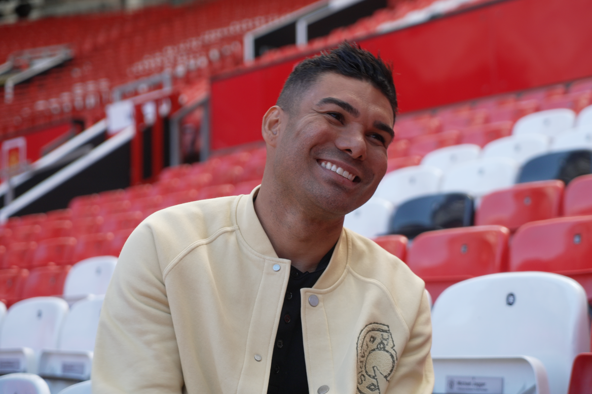Casemiro smiles