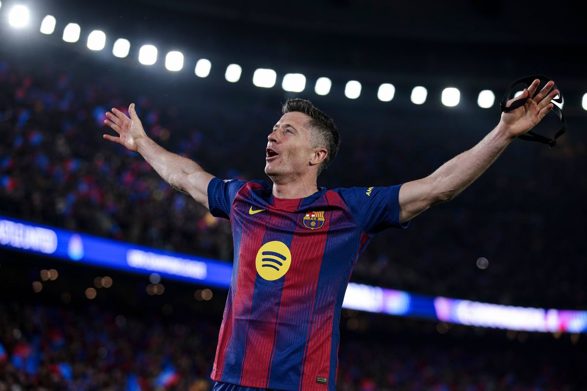 Robert Lewandowski of Barcelona