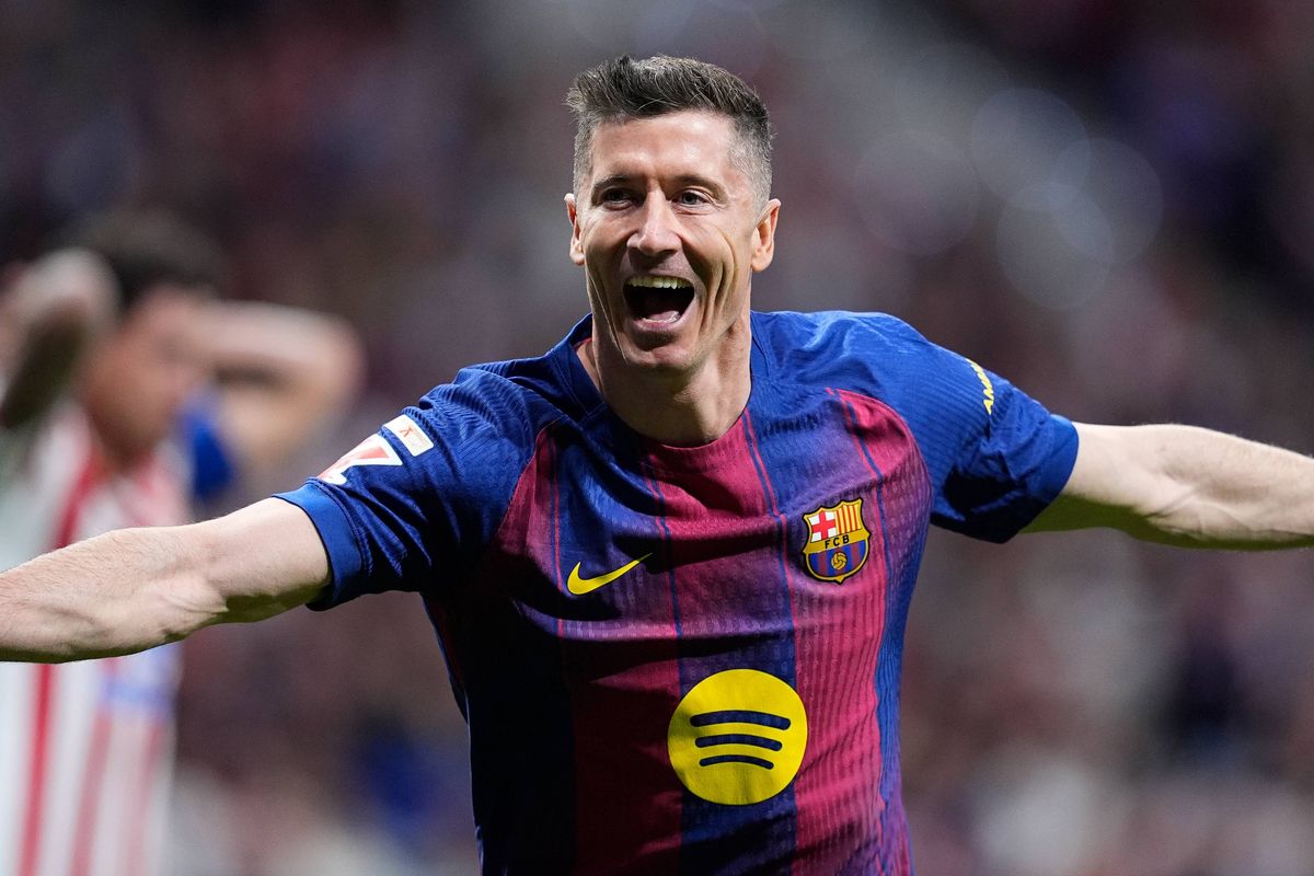 Robert Lewandowski of Barcelona