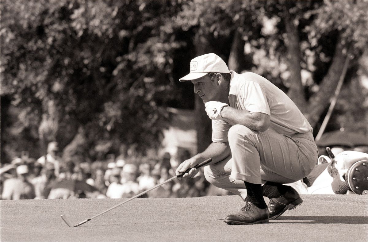 Golf: PGA Championship, Arnold Palmer during Sunday play at Pecan Valley CC, San Antonio, TX 7/20/1968