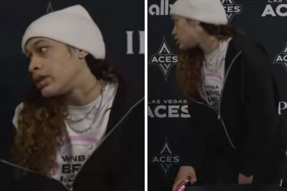 Chennedy Carter cut her postgame press conference short after the Las Vegas Aces' win over the Atlanta Dream