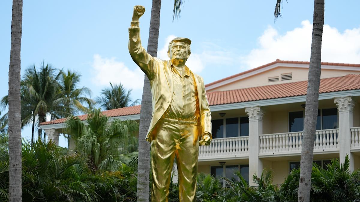 Trump is quietly spending $5 million in taxpayer dollars to cover four bronze horse statues in 23.75-karat gold