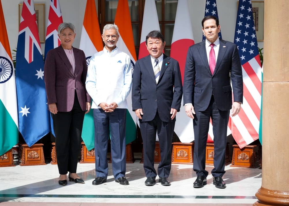 Photo session before the Japan-Australia-India-U.S. (Quad) Foreign Ministers’ Meeting