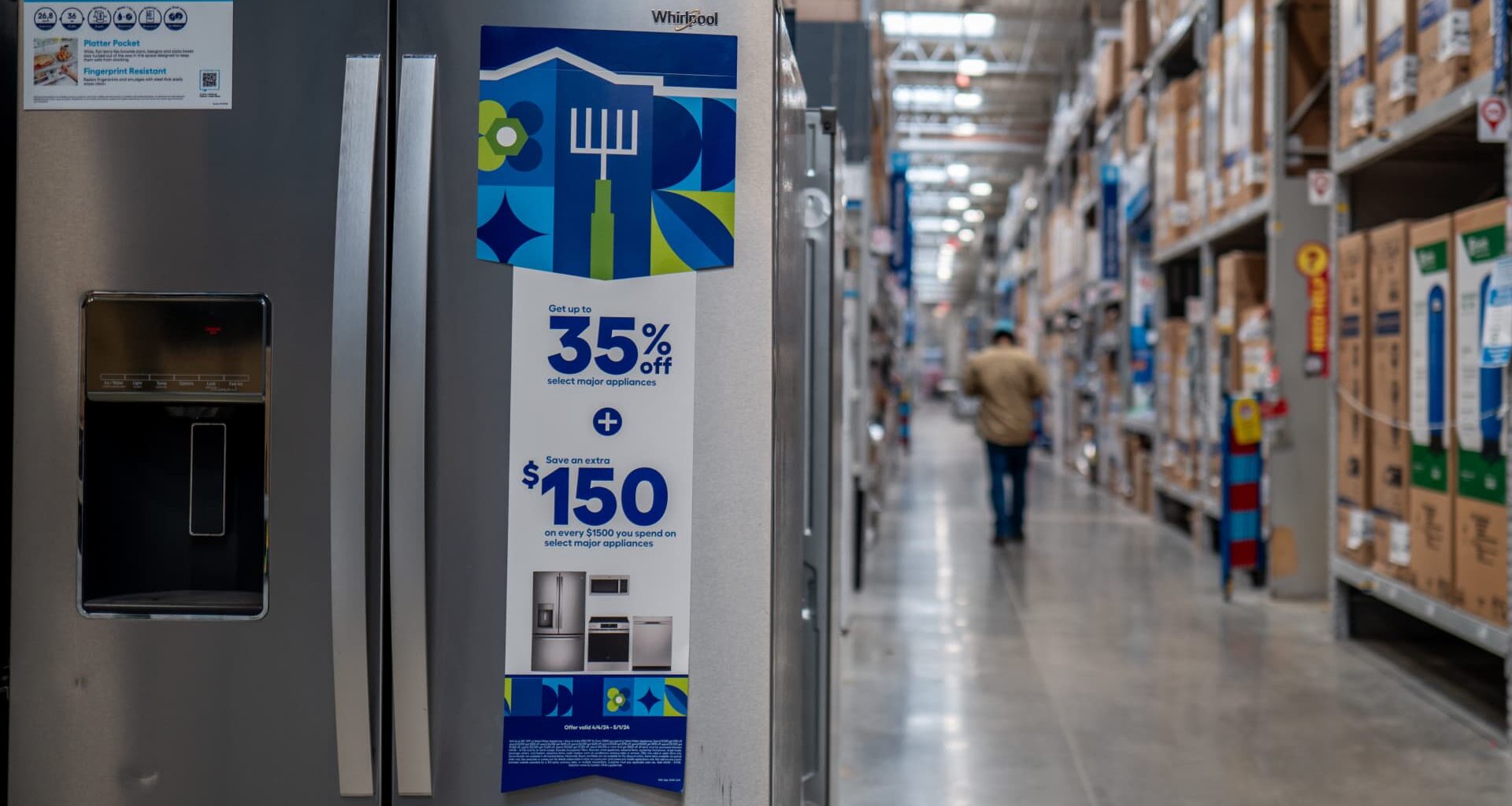 Whirlpool says Iran war causing 'recession-level industry decline.' The shares are down 12%