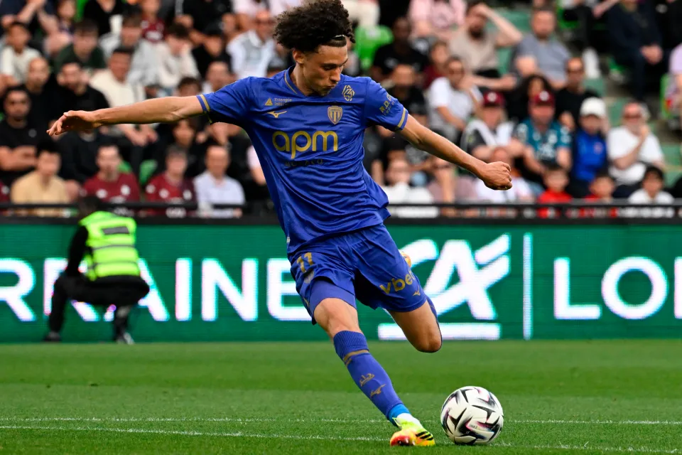 Monaco's French midfielder Maghnes Akliouche