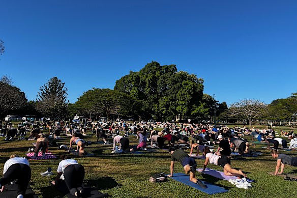 Hundreds gather for the fortnightly Pil Lattes gathering.