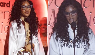Teyana Taylor storms off stage over teleprompter fail at Billboard Women in Music Awards