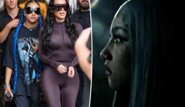 Kim Kardashian's daughter North West debuts under-eye piercings