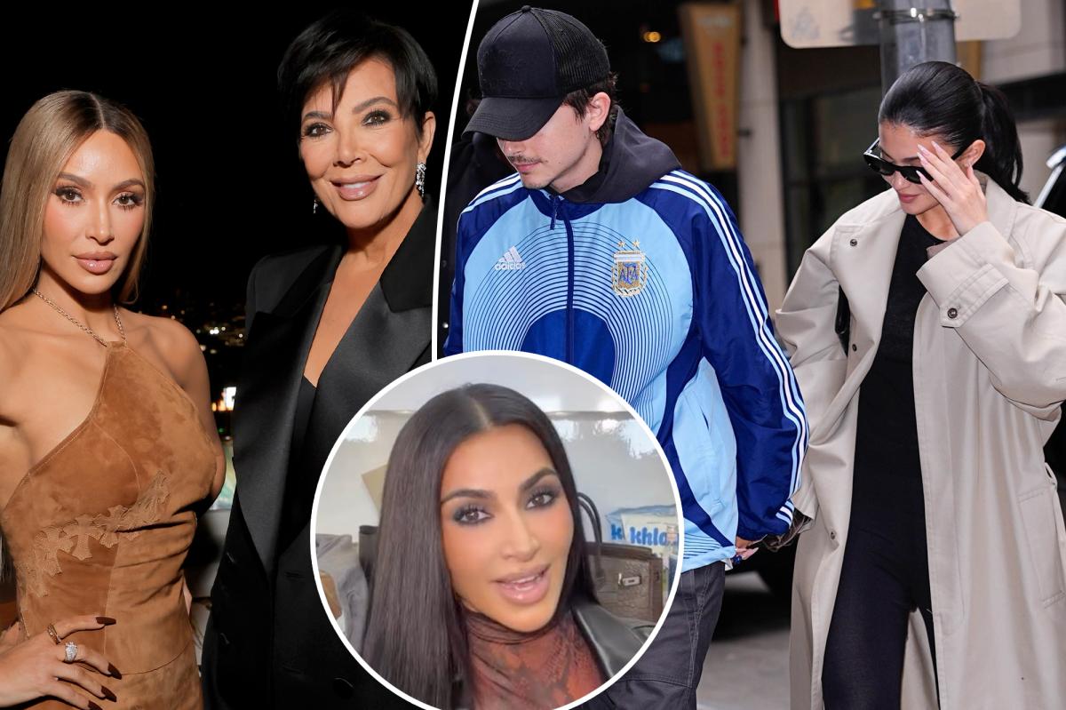 Kylie Jenner, Timothée Chalamet join Kim Kardashian and mom Kris to see 'The Fear of 13' on Broadway