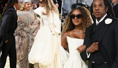 Blue Ivy ignores requests to remove sunglasses at Met Gala