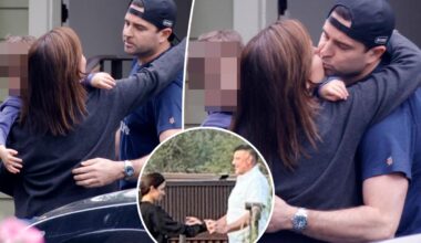 Dianna Russini kisses husband on Mother's Day as pair seen for first time since Mike Vrabel scandal