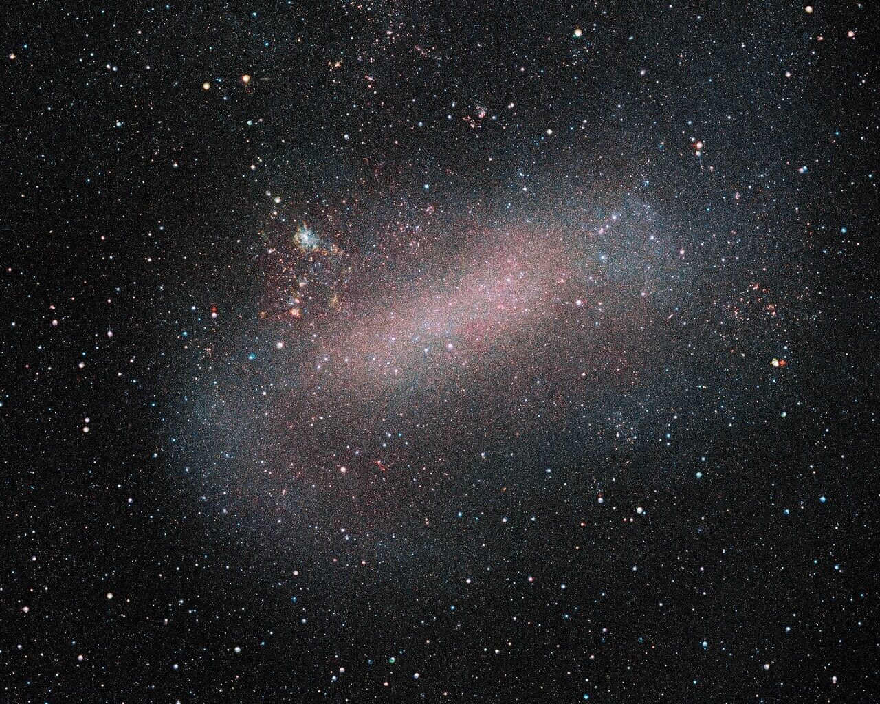 The Large Magellanic Cloud has just been weighed using pulsar timings (Credit: ESO)