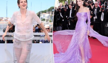 Celebrities are breaking the Cannes Film Festival 2026 dress code with naked dresses and trains