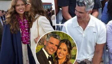Jessica Alba, Cash Warren keep their distance at daughter's graduation