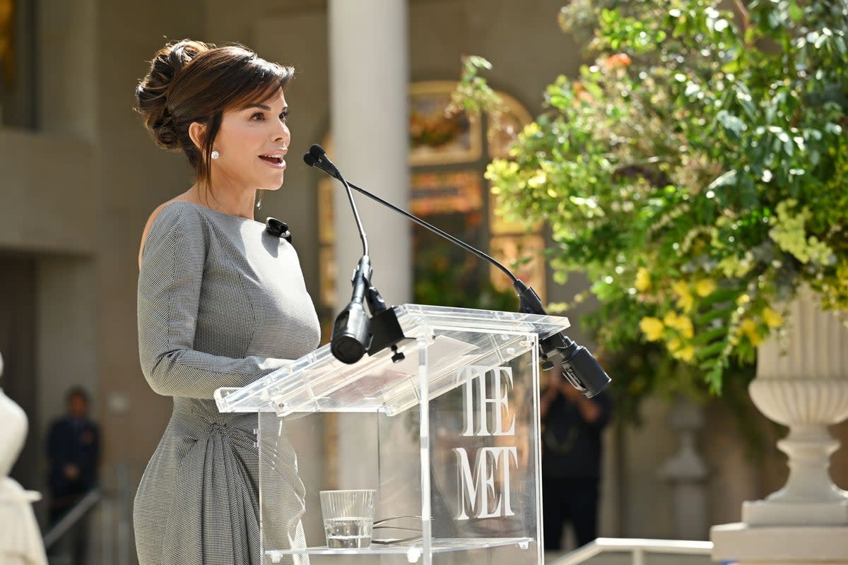 Lauren Sánchez Bezos and her husband Jeff Bezos are primary sponsors for this year’s Met Gala and accompanying exhibit (Getty Images)