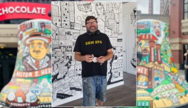 Artist with Lebanon County roots paints America250 Liberty Bell for Hershey