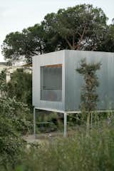 Wood Prefab Panels Cloaked in Galvanized Steel Form a Hillside Home in Barcelona - Photo 4 of 14 -