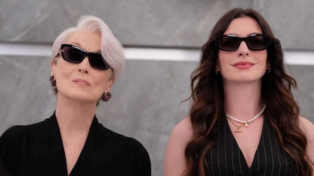 Meryl Streep and Anne Hathaway in The Devil Wears Prada 2.