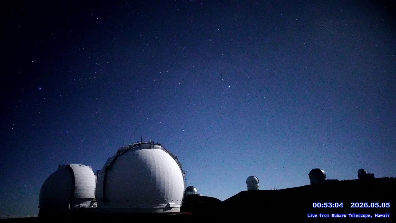 Meteor shower & MaunaKea East view LIVE from Subaru telescope NAOJ, Hawaii - YouTube