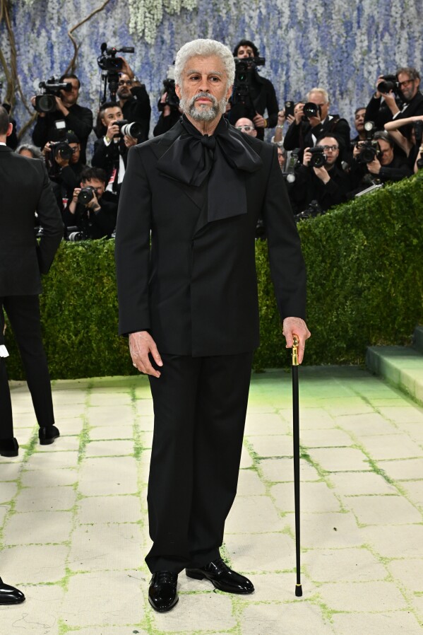 Bad Bunny arrives at The Metropolitan Museum of Art's Costume Institute benefit gala celebrating the opening of the "Costume Art" exhibition on Monday, May 4, 2026, in New York. (Photo by Evan Agostini/Invision/AP)