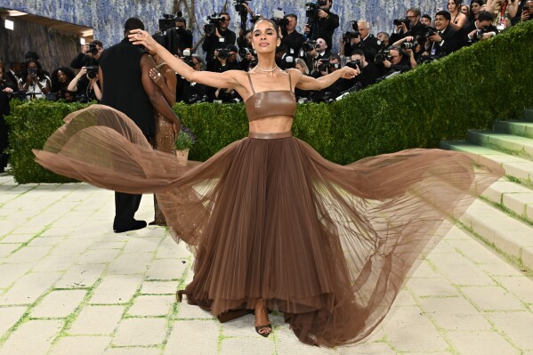 Misty Copeland arrives at The Metropolitan Museum of Art's Costume Institute benefit gala celebrating the opening of the "Costume Art" exhibition on Monday, May 4, 2026, in New York. (Photo by Evan Agostini/Invision/AP)